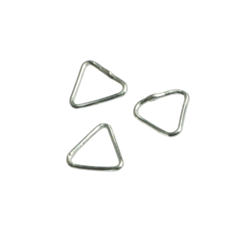 Accesorii argint - Conector tiunghiular latura de 8 mm, argint 925, grosime 0.8 mm