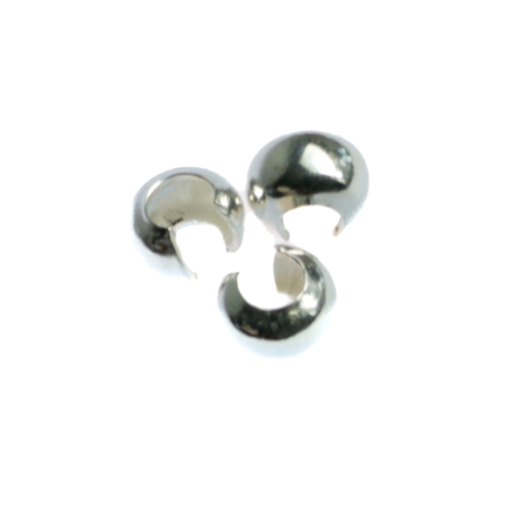 Crimpi, cover crimpi  argint - Cover crimp, argint 925, diametrul 7 mm