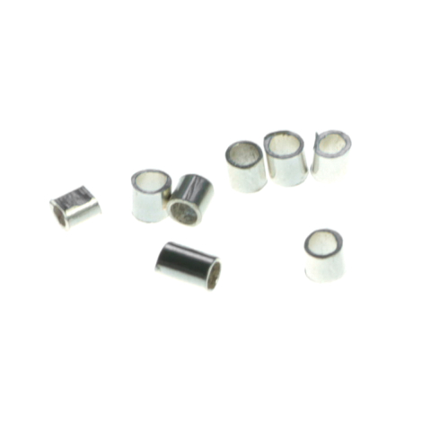 Bile si crimpi - Crimpi cilindrici, argint 925, lungime 3 mm, diametrul 2 mm