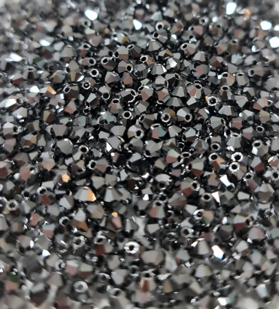 Cristale Preciosa - Cristale biconice PreciosaÂ® 3 mm jet light hematite