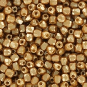 Margele Cehia - Cristale cehesti firepolish 2 mm Pastel amber