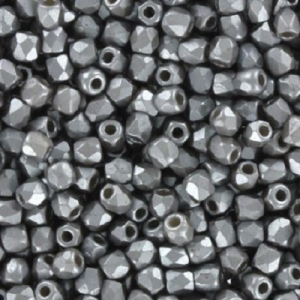 Margele Cehia - Cristale cehesti firepolish 2 mm Pastel lt. grey