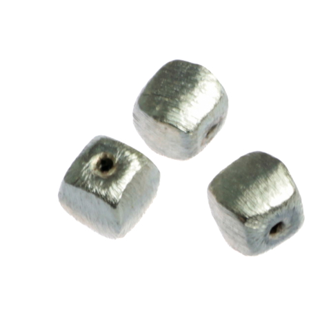Margele din argint - Margele Cub colturi rotunde, argint 925, lungime 6.5 mm, latime 6.5 mm