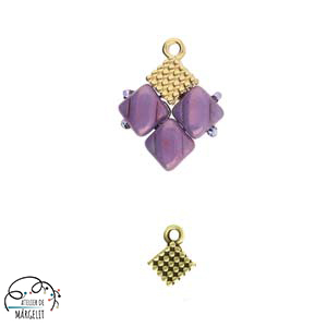 Cymbal FERO pentru margele Silky placat aur 24K [4]