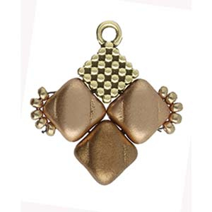 Cymbal FERO pentru margele Silky placat aur 24K [1]
