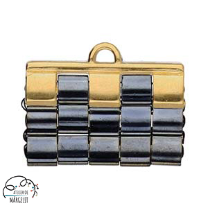 Cymbal PIPERI III pentru margele Tila placat aur 24K [3]