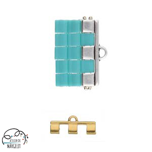 Cymbal PIPERI III pentru margele Tila placat aur 24K [6]