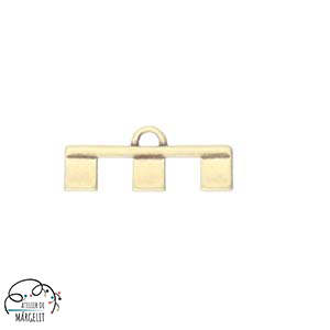 Accesorii metale comune - Cymbal PIPERI III pentru margele Tila placat aur 24K