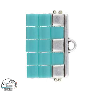 Accesorii metale comune - Cymbal PIPERI III pentru margele Tila placat argint antichizat
