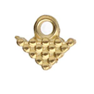 Accesorii metalice - Cymbal KALIVIA pentru margele Silky placat aur 24K