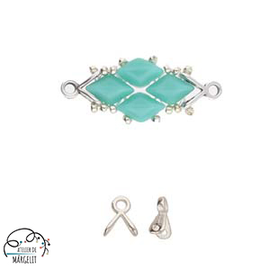 Cymbal TRIADES pentru margele Gemduo placat argint antichizat [2]