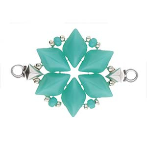 Accesorii metalice - Cymbal KLEFTIKO pentru margele Gemduo placat argint antichizat