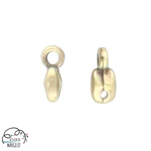 Cymbal VOURKOTI pentru margele Superduo placat argint antichizat [4]