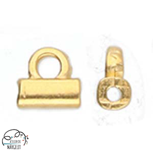 Accesorii metale comune - Cymbal SOROS pentru margele Tila placat aur 24K