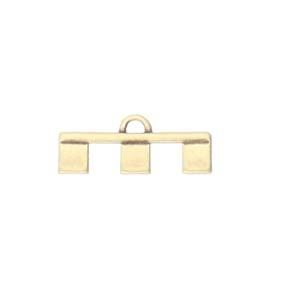 Accesorii metalice - Cymbal PIPERI III pentru margele Tila placat aur 24K