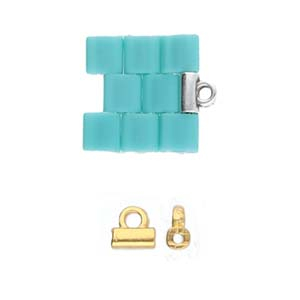 Accesorii metalice - Cymbal SOROS pentru margele Tila placat argint antichizat