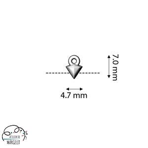 Cymbal KLEFTIKO pentru margele Gemduo placat argint antichizat [1]