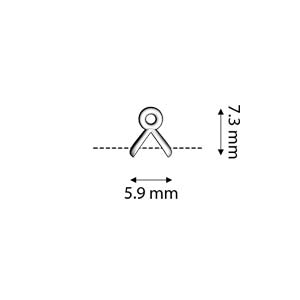 Cymbal TRIADES pentru margele Gemduo placat aur 24K [1]
