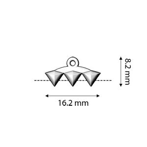 Cymbal VANI III pentru margele Gemduo placat aur 24K [1]