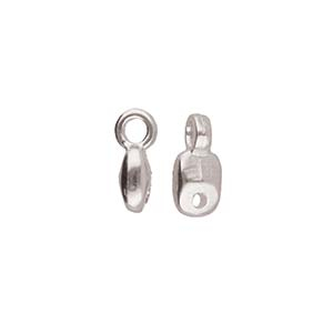 Accesorii Cymbal pentru margele cehesti - Cymbal VOURKOTI pentru margele Superduo placat argint antichizat
