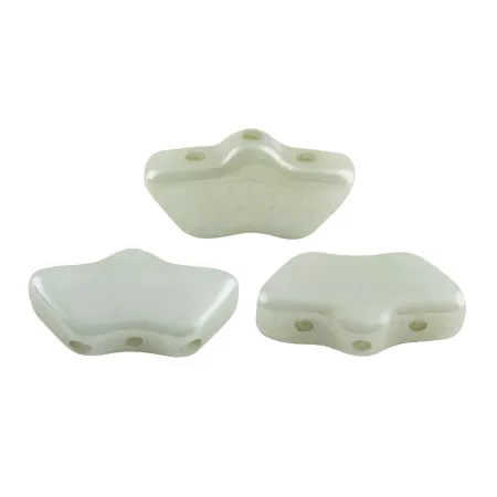Margele Par Puca - Margele Delos Par Puca 6X11 mm Opaque Light Green Ceramic Look