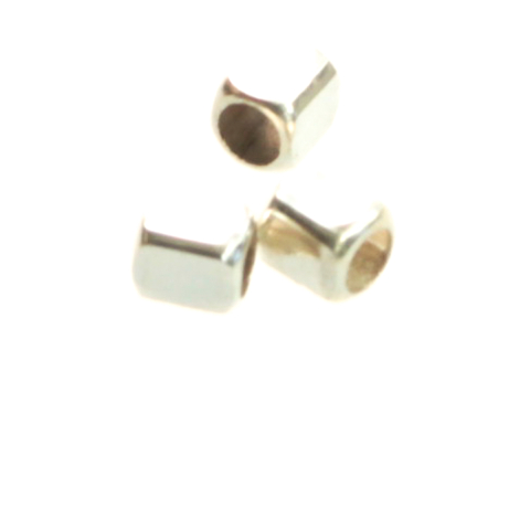 Capacele distantiere margele tuburi - Distantier, argint 925, lungime 3 mm, latime 3 mm