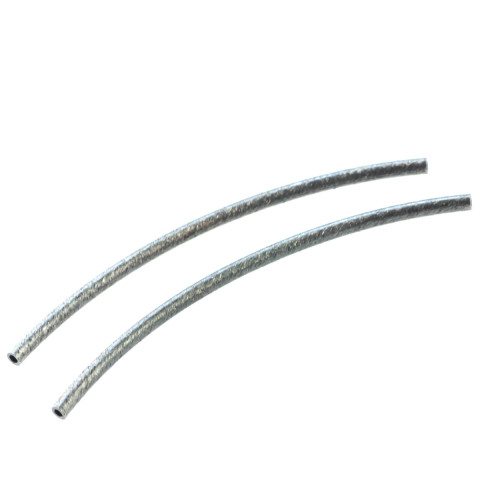 Margele si tuburi - Distantier cilindric curbat texturat, argint 925 antichizat, lungime 60 mm, diametrul ext. 2 mm