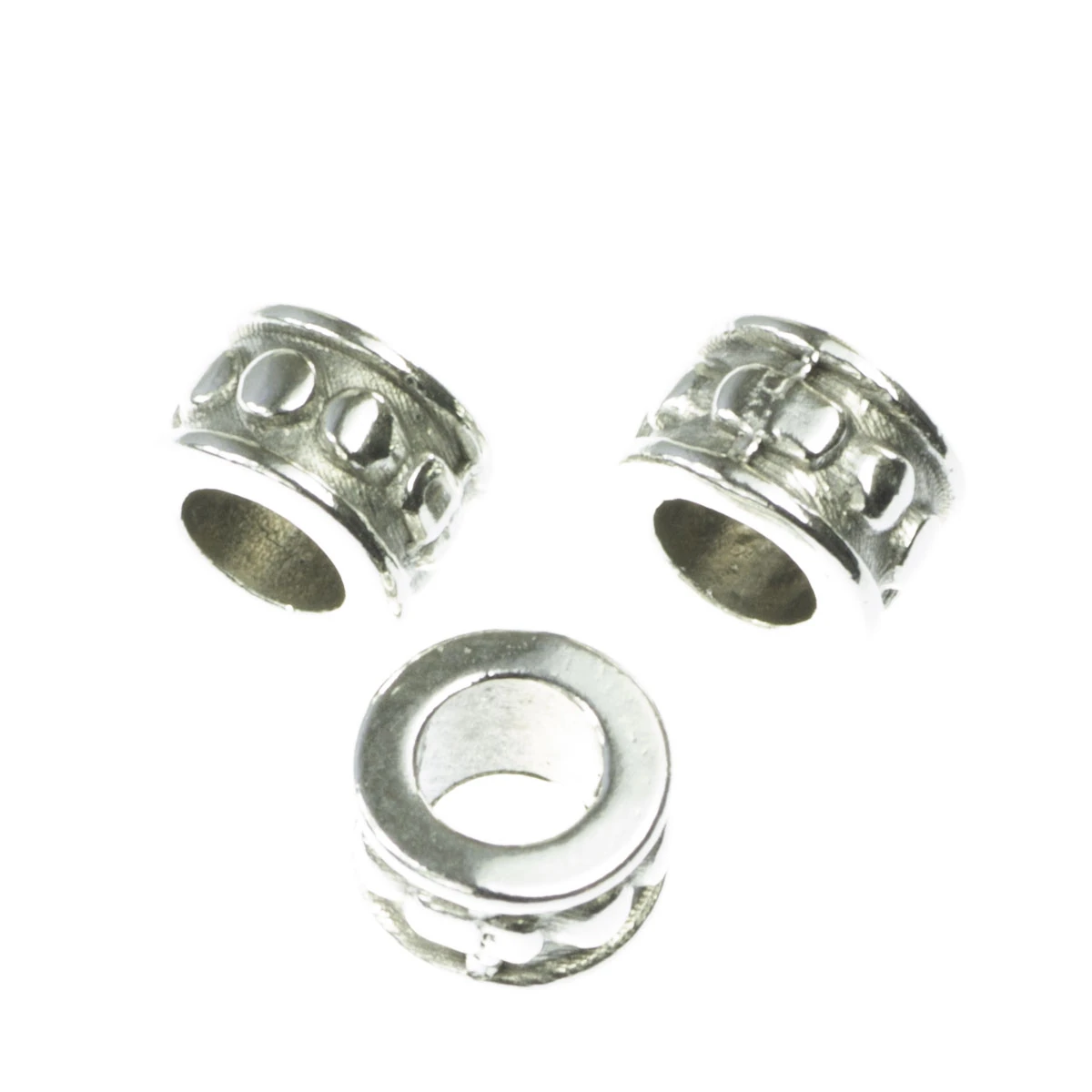 Distantiere - Distantier tub, zamac placat cu argint, 6x4 mm, D 3.3 mm
