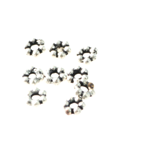 Capacele distantiere margele tuburi - Distantiere, argint 925 antichizat, grosime 1 mm, diametrul 2.5 mm