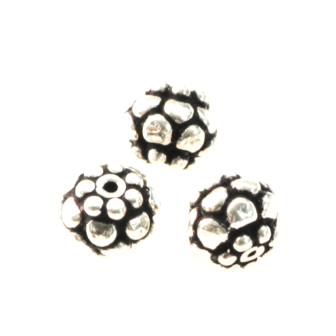 Capacele distantiere margele tuburi - Distantiere, argint 925 antichizat, grosime 5 mm, diametrul 6 mm