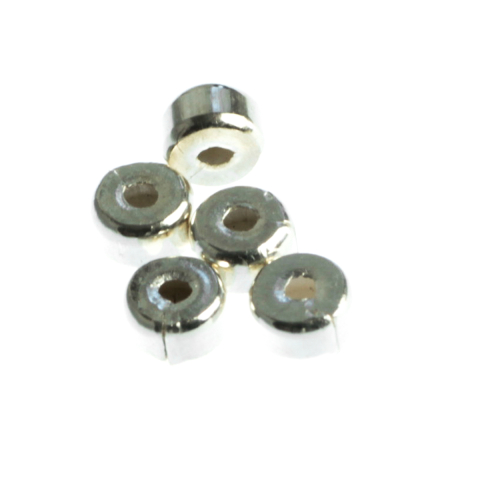 Capacele distantiere margele tuburi - Distantiere, argint 925, grosime 2.5 mm, diametrul 4 mm