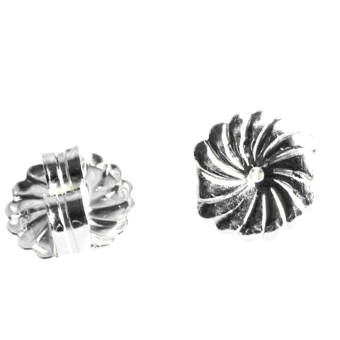 Tortite si baze cercei - Fluturas pentr cercei, argint 925, diametrul 9 mm