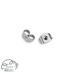 Fluturasi cercei inox argintiu