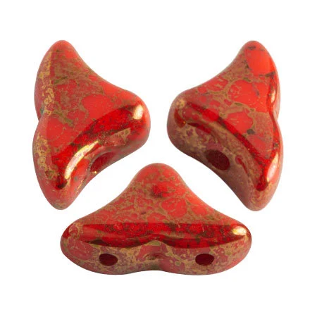 Margele Par Puca - Margele Helios Par Puca 6 X 10 mm Opaque Light Coral Bronze