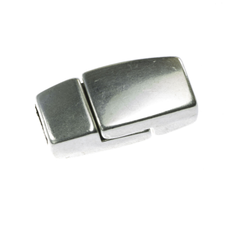 Accesorii metalice - Inchizatoare cu magnet, zamac placat cu argint, 17x8 mm, gros. 5 mm