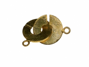 Accesorii argint - Inchizatoare decorativa argint 925 placat cu aur galben 30 mm