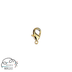 Accesorii metale comune - Inchizatoare lobster 8 mm alama placata aur 24K