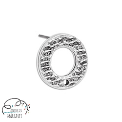 Baza cercei 16 mm zamac placat cu aur 24k cu pinul din titaniu [1]