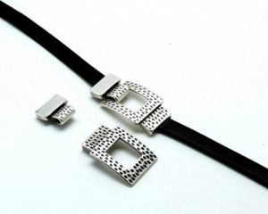 Accesorii metalice - Inchizatoare zamak argintie dreptunghi 49x25 mm