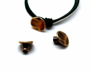 Accesorii metale comune - Inchizatoare zamak aurie tip nasture