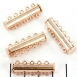 Accesorii metale comune - Inchizatore 5 siruri cu magnet culoare auriu roz