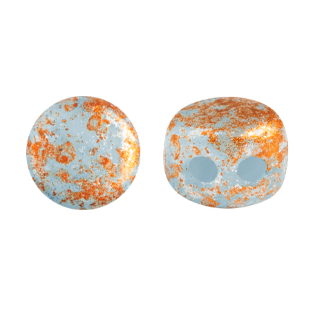 Margele Par Puca - Margele Kalos Par Puca 4X3 mm Frost Azurin Tweedy