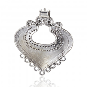 Accesorii metale comune - Link Chandelier stil Tibetan argintiu antichizat dimensiunea 61x53x2mm
