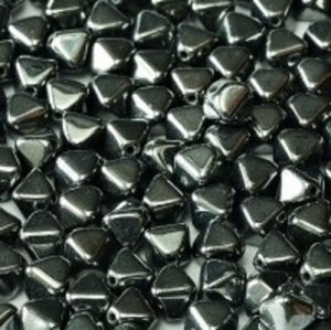 Margele Cehia - Margele biconice 6 mm Jet Hematite