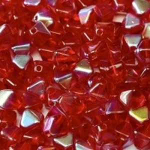 Margele Cehia - Margele biconice 6 mm Red AB