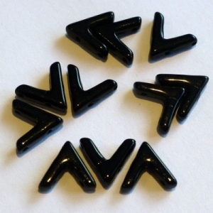Diverse forme - Margele cehesti Ava bead 10x4 mm Jet