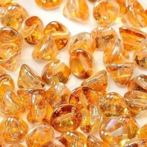 Margele Cehia - Margele cehesti Button 4 mm Crystal Apricot Medium