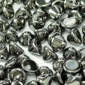 Margele Cehia - Margele cehesti Button 4 mm Crystal Full Chrome