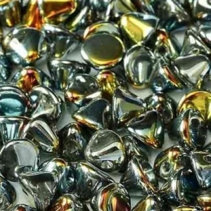 Margele Cehia - Margele cehesti Button 4 mm Crystal Full Marea
