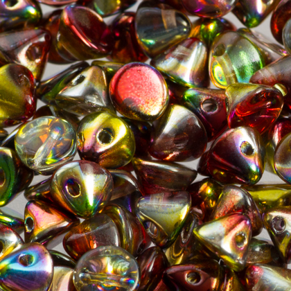 Margele cehesti Button - Margele cehesti Button 4 mm Crystal Magic Apple